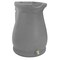 Dark Grey Granite 65-Gallon Plastic Urn Rain Barrel with Planter Top Outdoor Water Storage